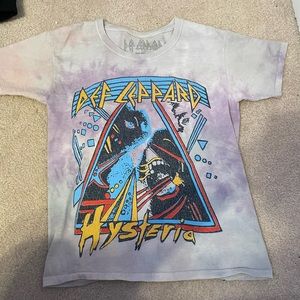 Def Lepard Purple/White Hysteria Shirt